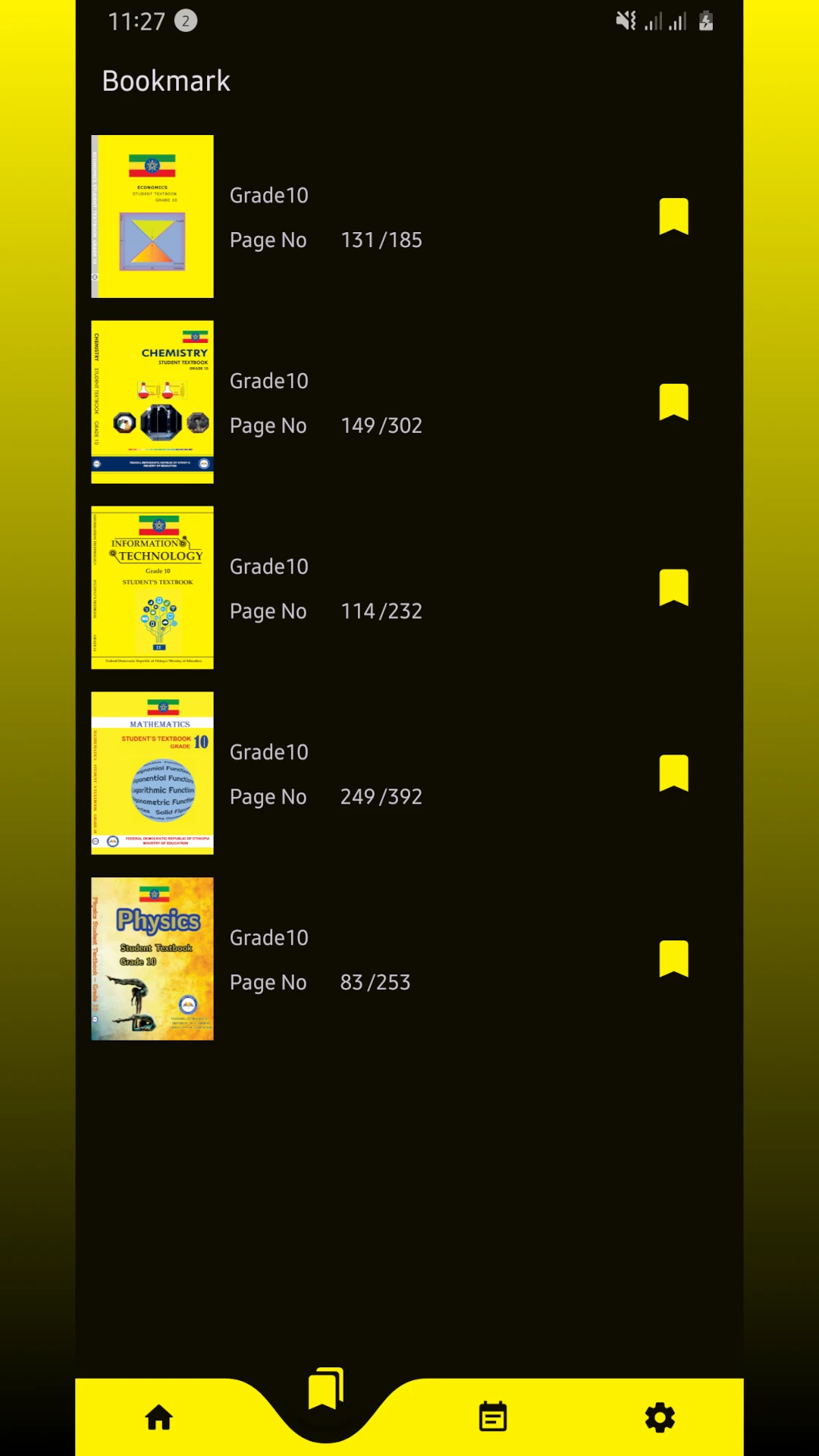 Ethio Books  Grade 10 Textbook App Screen Shot Images