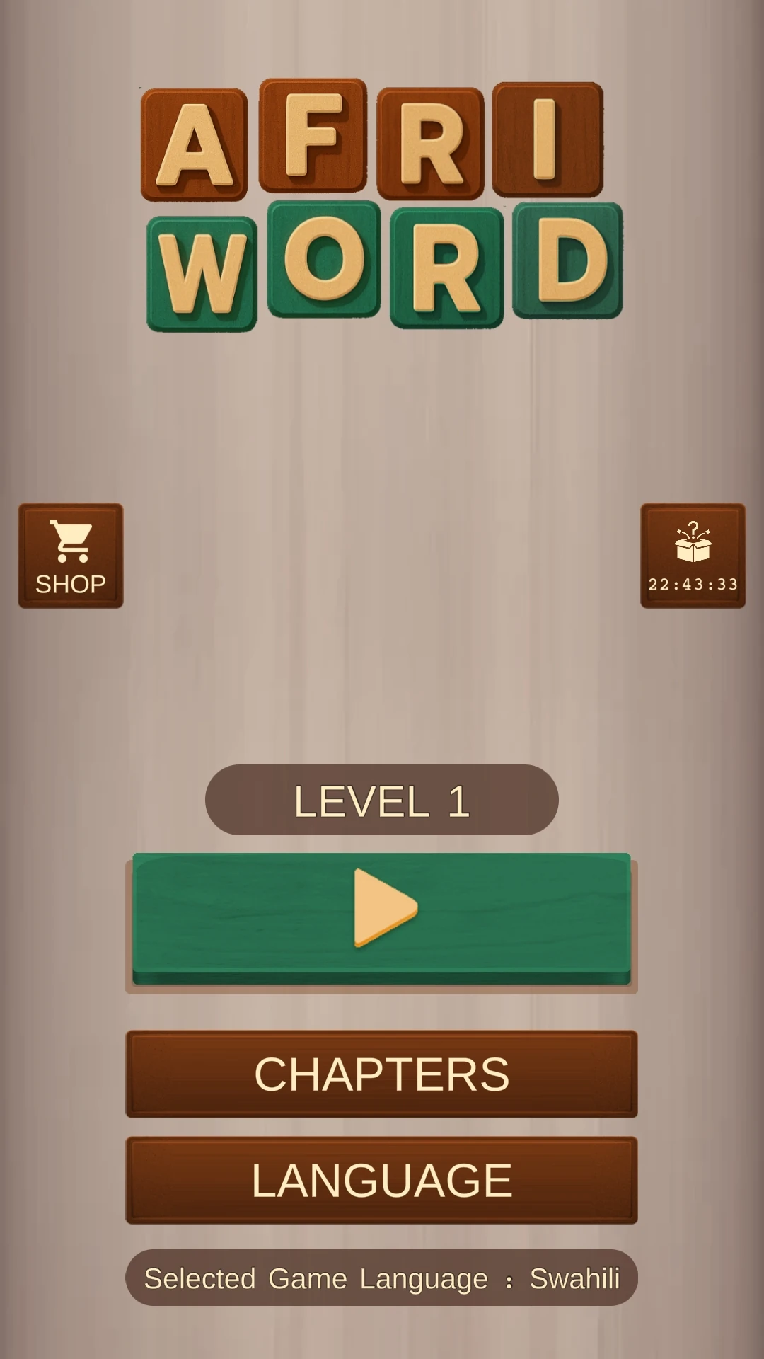 AfriWords  African Word Block Game Screen Shot Images